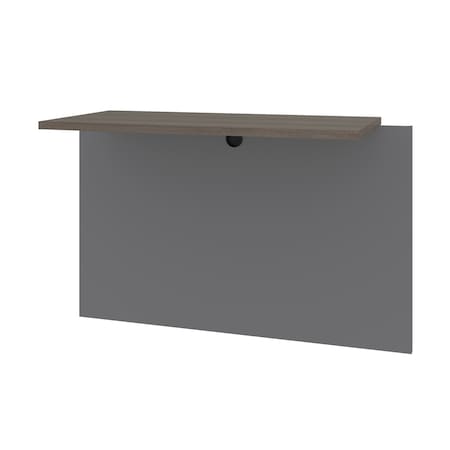 Bestar Prestige + 40W Desk Bridge, Bark Grey & Slate 99820-000047